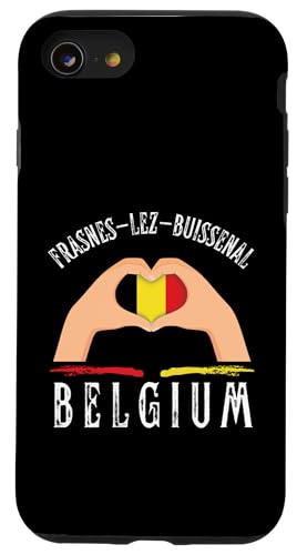 Belgium Flag Heart Frasnes-Lez-Buissenal City Hülle für iPhone SE (2020) / 7 / 8 von I Love Belgium Frasnes-Lez-Buissenal Designs