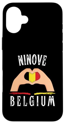 Belgium Flag Heart Ninove City Hülle für iPhone 16 Plus Belgium Flag Heart Ninove City Hülle für iPhone 16 Plus von I Love Belgium Ninove Designs