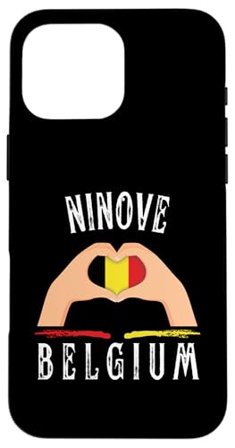 Belgium Flag Heart Ninove City Hülle für iPhone 16 Pro Max Belgium Flag Heart Ninove City Hülle für iPhone 16 Pro Max von I Love Belgium Ninove Designs