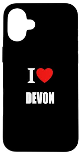 I Love Devon Holidays Surfen Meer Sand Landschaft Hülle für iPhone 16 Plus I Love Devon Holidays Surfen Meer Sand Landschaft Hülle für iPhone 16 Plus von I Love Inspirational Motivational Designs