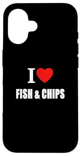 Retro-Vintage-Klassiker Ich liebe Fish & Chips im Chippy-Stil Hülle für iPhone 16 Retro-Vintage-Klassiker Ich liebe Fish & Chips im Chippy-Stil Hülle für iPhone 16 von I Love Inspirational Motivational Designs