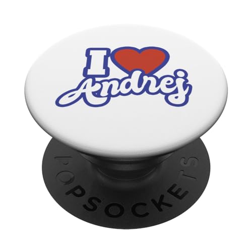 Ich liebe Andrej PopSockets mit austauschbarem PopGrip Ich liebe Andrej PopSockets mit austauschbarem PopGrip von I Love Names