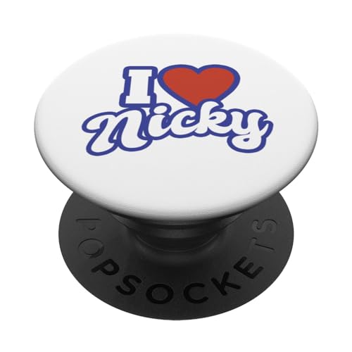 Ich liebe Nicky PopSockets mit austauschbarem PopGrip von I Love Names