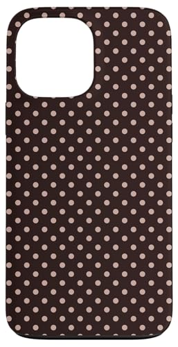 Klassisches Punktemuster, braun, Boho-Hülle mit Punkten Hülle für iPhone 13 Pro Max von I Love Polka Dots!
