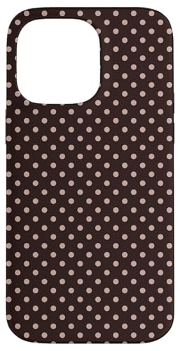 Klassisches Punktemuster, braun, Boho-Hülle mit Punkten Hülle für iPhone 14 Pro Max von I Love Polka Dots!