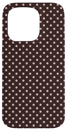 Klassisches Punktemuster, braun, Boho-Hülle mit Punkten Hülle für iPhone 15 Pro von I Love Polka Dots!