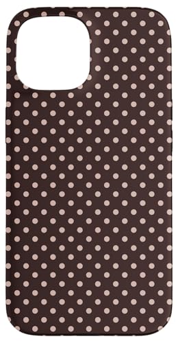 Klassisches Punktemuster, braun, Boho-Hülle mit Punkten Hülle für iPhone 15 von I Love Polka Dots!