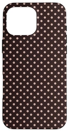 Klassisches Punktemuster, braun, Boho-Hülle mit Punkten Hülle für iPhone 16 Pro Max von I Love Polka Dots!