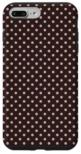 Klassisches Punktemuster, braun, Boho-Hülle mit Punkten Hülle für iPhone 7 Plus/8 Plus von I Love Polka Dots!