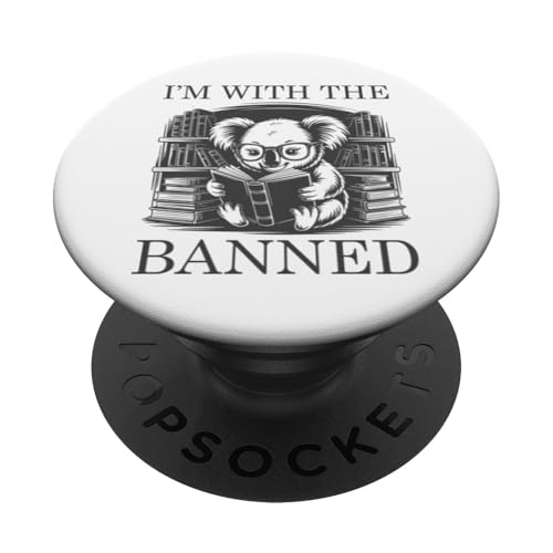 I'm With The Banned PopSockets Klebender PopGrip I'm With The Banned PopSockets Klebender PopGrip von I Read Banned Books