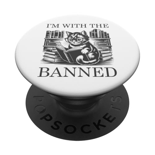 I'm With The Banned PopSockets Klebender PopGrip I'm With The Banned PopSockets Klebender PopGrip von I Read Banned Books