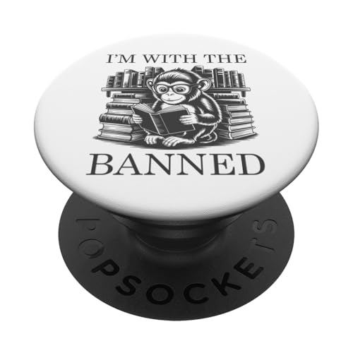 I'm With The Banned PopSockets Klebender PopGrip I'm With The Banned PopSockets Klebender PopGrip von I Read Banned Books