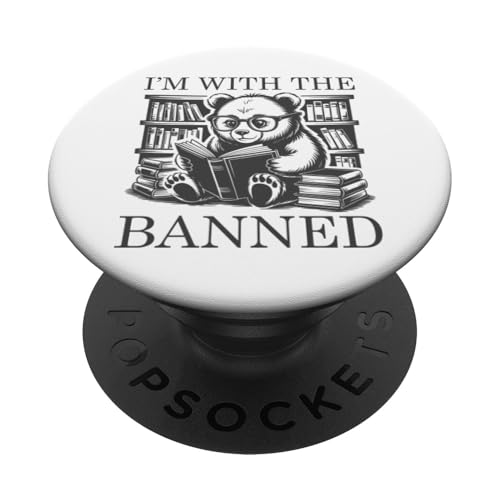 I'm With The Banned PopSockets Klebender PopGrip I'm With The Banned PopSockets Klebender PopGrip von I Read Banned Books