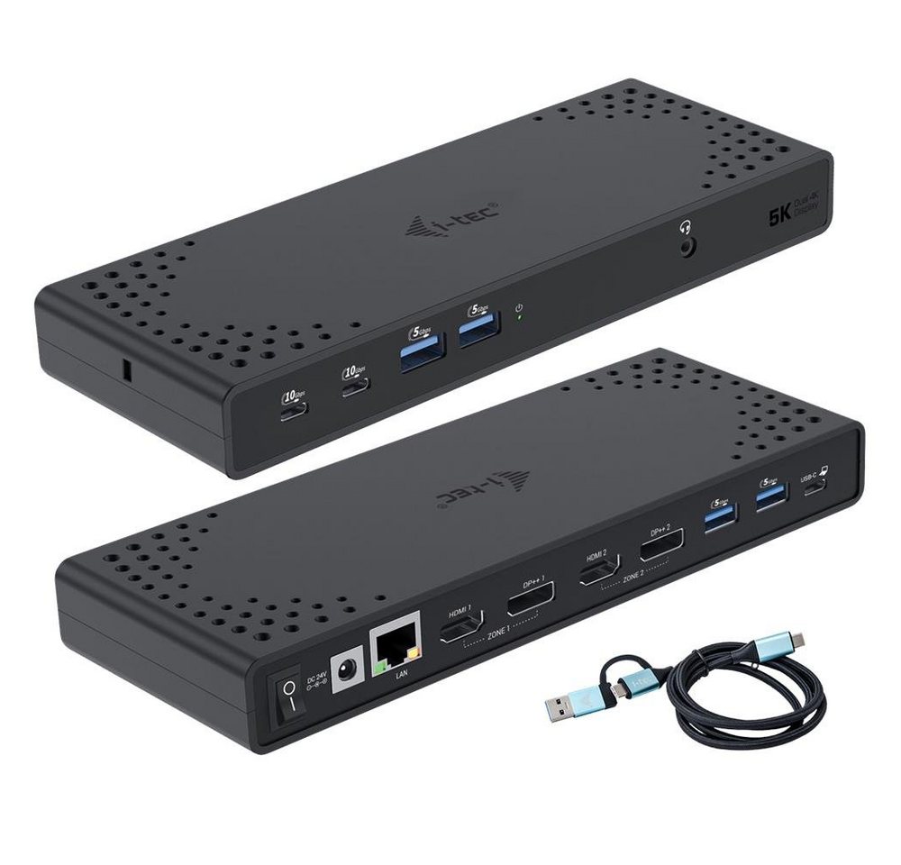 I-TEC Laptop-Dockingstation USB 3.0 / USB-C / Thunderbolt 3 Dual Display Gen2, + Power Delivery 100W von I-TEC
