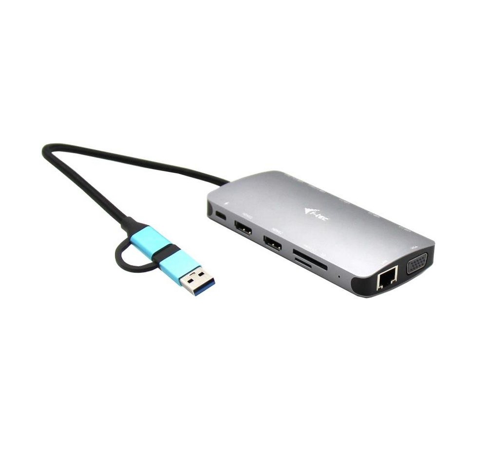 I-TEC Laptop-Dockingstation USB 3.0 USB-C/Thunderbolt 3x Display Metall-Nano-Dock mit LAN, + Power Delivery 100 W von I-TEC