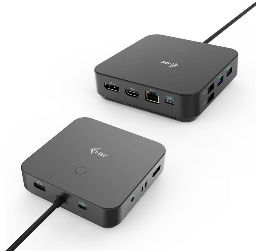 I-TEC Laptop-Dockingstation USB-C HDMI Dual DP Docking Station mit Power Delivery 100 W, mit Netzteil 100 W von I-TEC