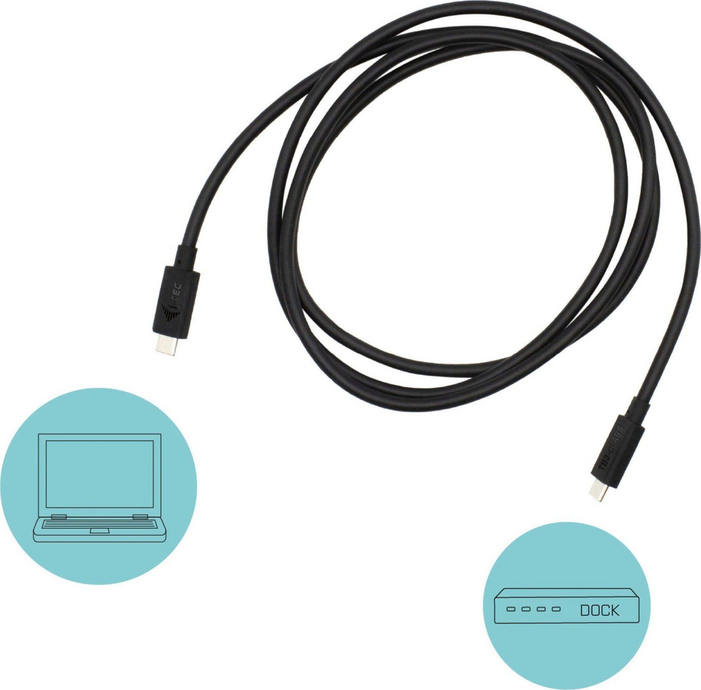 I-TEC Thunderbolt 3 Kabel, 40 Gbps, 100W PD, 1,5 Meter Computer-Kabel, Thunderbolt (150 cm) von I-TEC