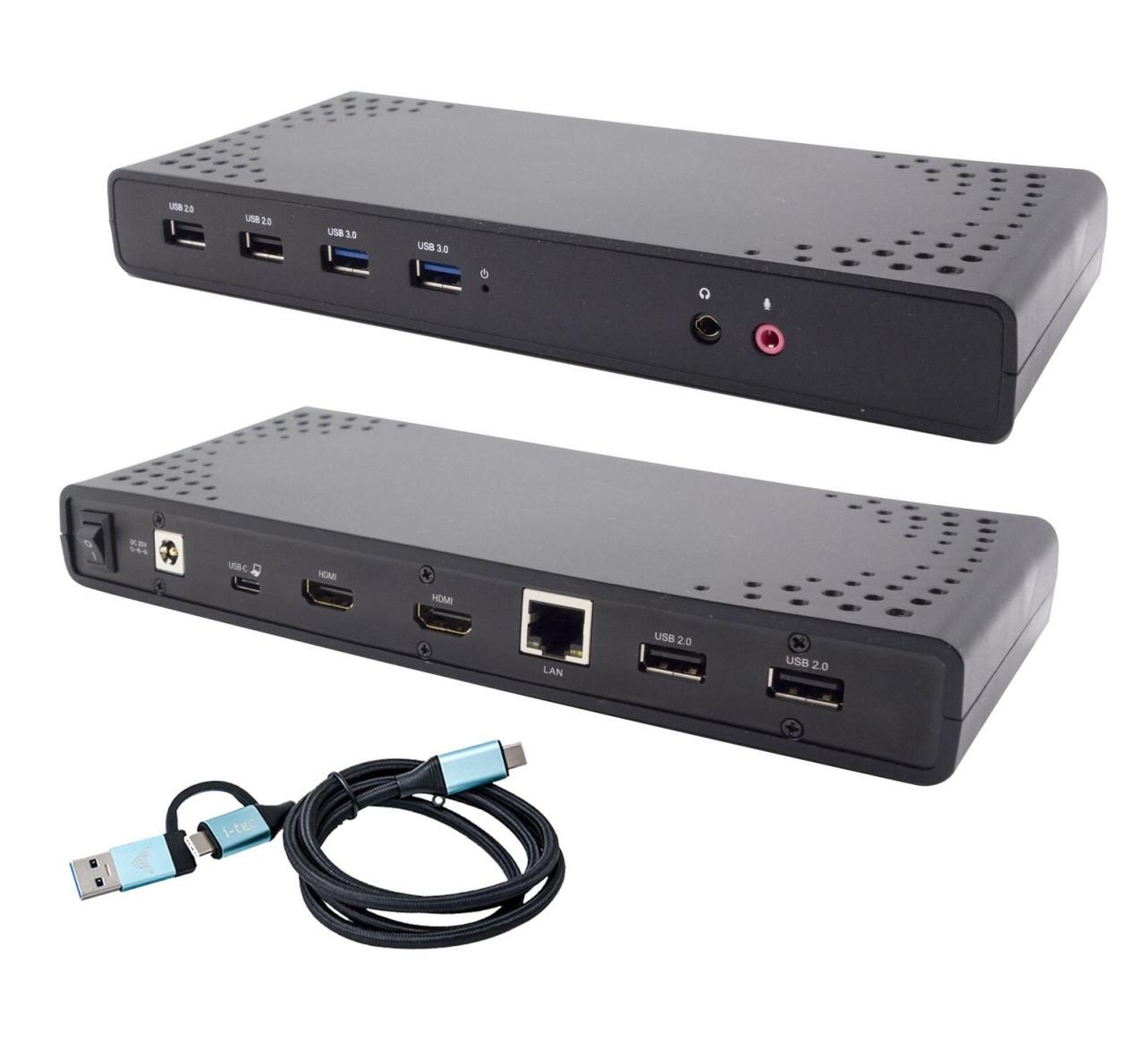 I-TEC USB 3.0/USB-C/Thunderbolt Dual Displlay Docking Station mit Power Deliv... I-TEC USB 3.0/USB-C/Thunderbolt Dual Displlay Docking Station mit Power Deliv... von I-TEC