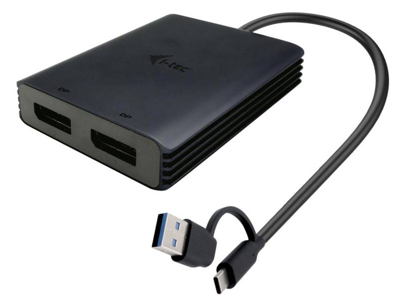 I-TEC USB-A/USB-C Dual 4K/60Hz DisplayPort Video Adapter von I-TEC