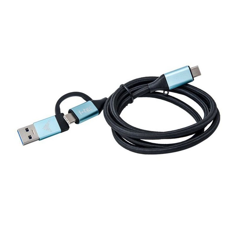 I-TEC USB-C auf USB-C USB-Kabel, mit integriertem USB 3.0 Adapter, 1 m Länge von I-TEC