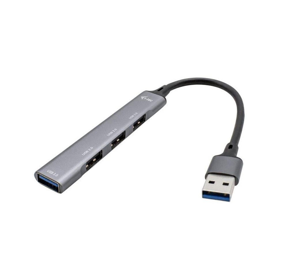 I-TEC USB-Verteiler USB 3.0 Metal HUB 1x USB 3.0 + 3x USB 2.0, Kompatibel mit USB 3.0 von I-TEC