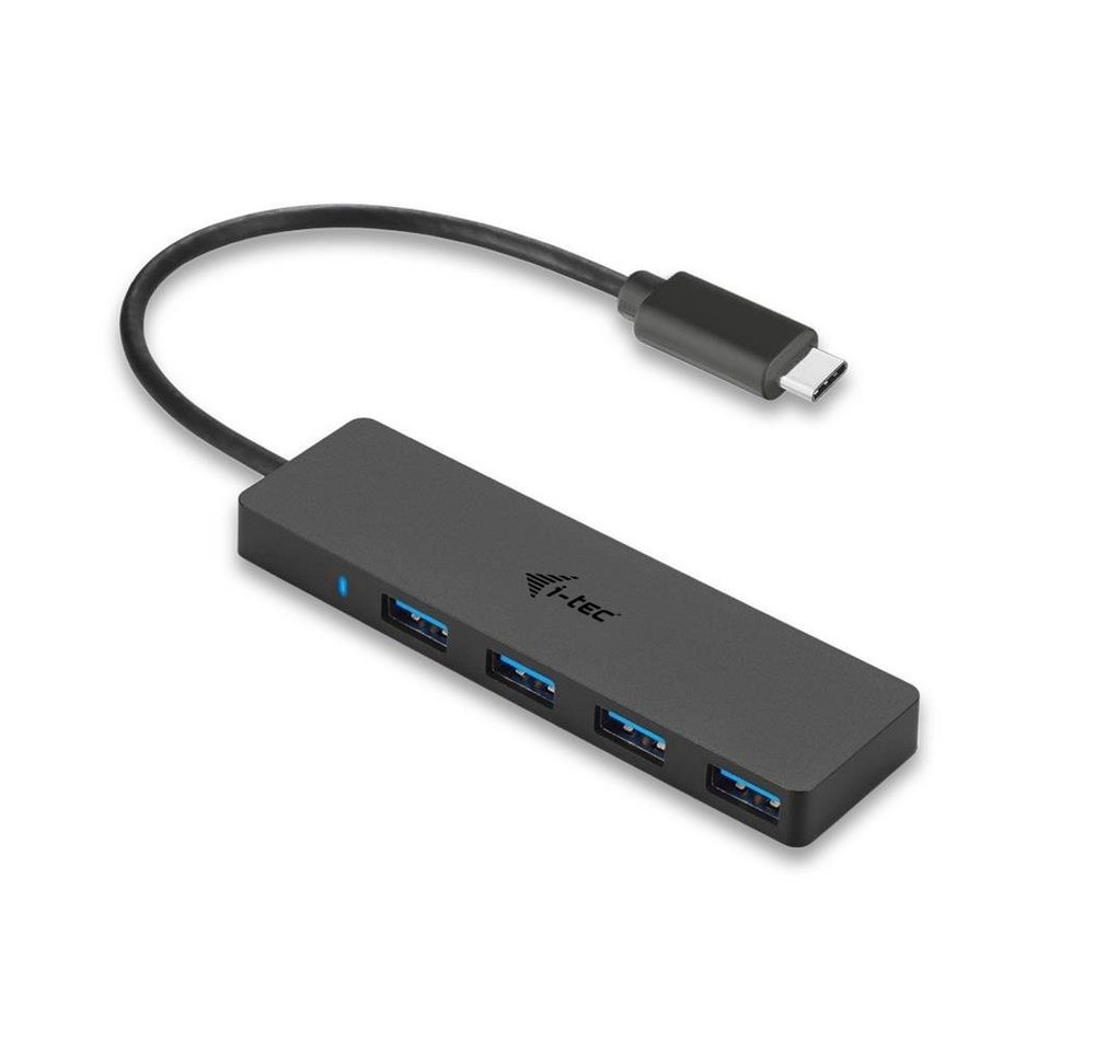 I-TEC USB-Verteiler USB-C Slim Passive HUB 4 Port, Thunderbolt 3 kompatibel von I-TEC