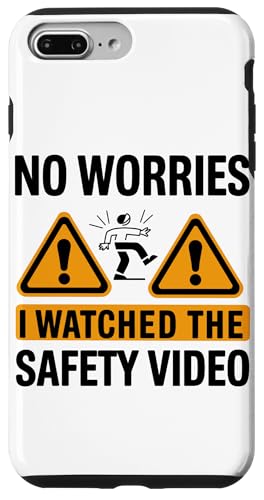 Keine Sorge, ich habe das Sicherheitsvideo gesehen Hülle für iPhone 7 Plus/8 Plus von I Watched The Safety Video No Worries At Office