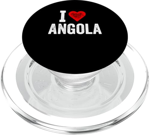 Lustiges Design Retro I Love Angola mit rotem Herz PopSockets PopGrip für MagSafe Lustiges Design Retro I Love Angola mit rotem Herz PopSockets PopGrip für MagSafe von I love "Custom" All Country's Tee