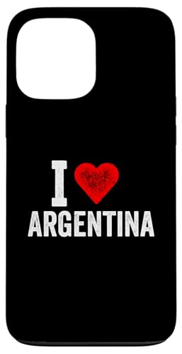 Lustiges Design Retro I Love Argentinien mit rotem Herz Hülle für iPhone 13 Pro Max von I love "Custom" All Country's Tee