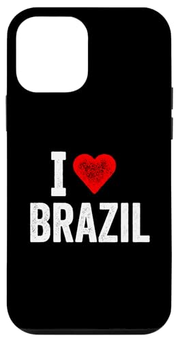 Lustiges Design Retro I Love Brasilien mit rotem Herz Hülle für iPhone 12 mini von I love "Custom" All Country's Tee