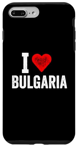Lustiges Design Retro I Love Bulgarien mit rotem Herz Hülle für iPhone 7 Plus/8 Plus von I love "Custom" All Country's Tee