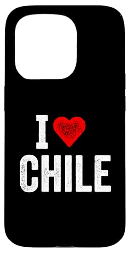 Lustiges Design Retro I Love Chile mit rotem Herz Hülle für iPhone 15 Pro von I love "Custom" All Country's Tee