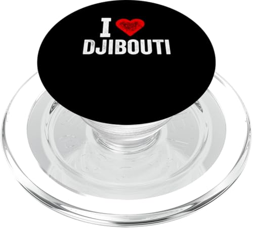 Lustiges Design Retro I Love Dschibuti mit rotem Herz PopSockets PopGrip für MagSafe Lustiges Design Retro I Love Dschibuti mit rotem Herz PopSockets PopGrip für MagSafe von I love "Custom" All Country's Tee