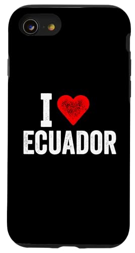 Lustiges Design Retro I Love Ecuador mit rotem Herz Hülle für iPhone SE (2020) / 7 / 8 von I love "Custom" All Country's Tee
