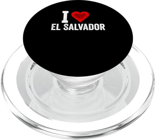 Lustiges Design Retro I Love El Salvador mit rotem Herz PopSockets PopGrip für MagSafe von I love "Custom" All Country's Tee