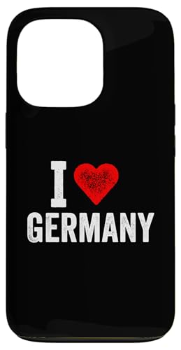 Lustiges Design Retro I Love Germany mit rotem Herz Hülle für iPhone 13 Pro von I love "Custom" All Country's Tee