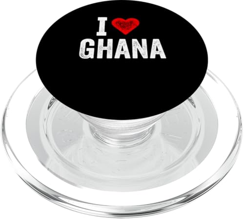 Lustiges Design Retro I Love Ghana mit rotem Herz PopSockets PopGrip für MagSafe Lustiges Design Retro I Love Ghana mit rotem Herz PopSockets PopGrip für MagSafe von I love "Custom" All Country's Tee