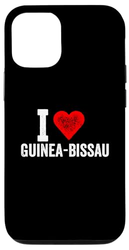 Lustiges Design Retro I Love Guinea-Bissau mit rotem Herz Hülle für iPhone 12/12 Pro von I love "Custom" All Country's Tee