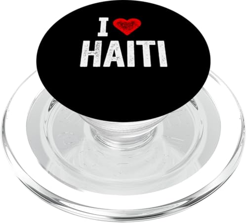 Lustiges Design Retro I Love Haiti mit rotem Herz PopSockets PopGrip für MagSafe Lustiges Design Retro I Love Haiti mit rotem Herz PopSockets PopGrip für MagSafe von I love "Custom" All Country's Tee