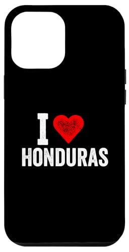 Lustiges Design Retro I Love Honduras mit rotem Herz Hülle für iPhone 12 Pro Max von I love "Custom" All Country's Tee