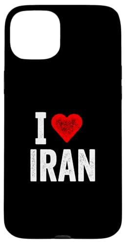 Lustiges Design Retro I Love Iran mit rotem Herz Hülle für iPhone 15 Plus von I love "Custom" All Country's Tee