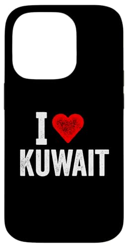 Lustiges Design Retro I Love Kuwait mit rotem Herz Hülle für iPhone 14 Pro von I love "Custom" All Country's Tee