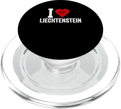 Lustiges Design Retro I Love Liechtenstein mit rotem Herz PopSockets PopGrip für MagSafe Lustiges Design Retro I Love Liechtenstein mit rotem Herz PopSockets PopGrip für MagSafe von I love "Custom" All Country's Tee