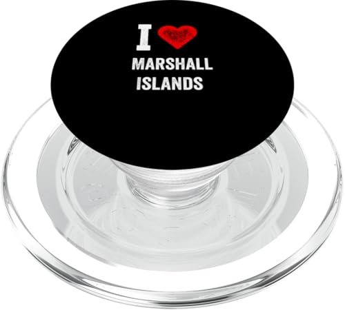 Lustiges Design Retro I Love Marshallinseln mit rotem Herz PopSockets PopGrip für MagSafe Lustiges Design Retro I Love Marshallinseln mit rotem Herz PopSockets PopGrip für MagSafe von I love "Custom" All Country's Tee