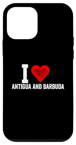 Lustiges Retro I Love Antigua und Barbuda mit rotem Herz Hülle für iPhone 12 mini von I love "Custom" All Country's Tee