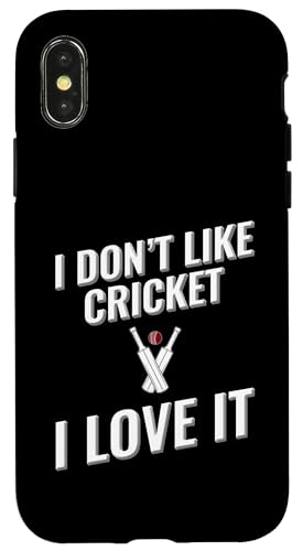 Ich mag Cricket nicht Ich liebe es Hülle für iPhone X/XS Ich mag Cricket nicht Ich liebe es Hülle für iPhone X/XS von I love this sport designs