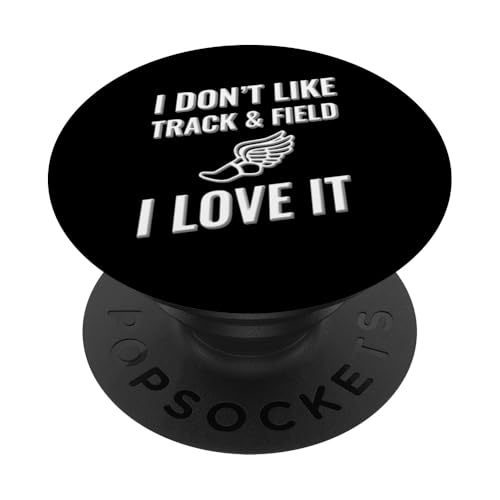 Ich mag Leichtathletik nicht Ich liebe es PopSockets Klebender PopGrip von I love this sport designs