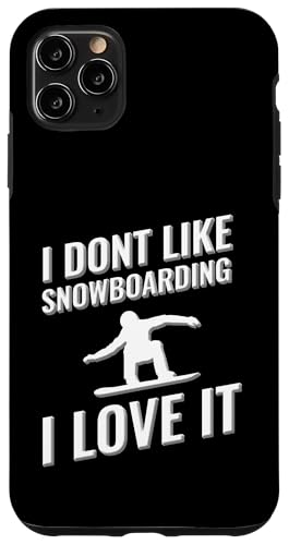 Ich mag Snowboarden nicht Ich liebe es Hülle für iPhone 11 Pro Max von I love this sport designs