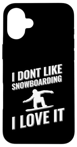 Ich mag Snowboarden nicht Ich liebe es Hülle für iPhone 16 Plus von I love this sport designs