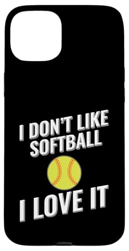 Ich mag Softball nicht Ich liebe es Hülle für iPhone 15 Plus von I love this sport designs